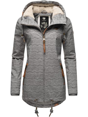 ragwear Winterjacke Zuzka Winter in Grey Zig Zag21