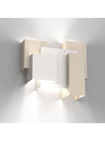 Licht-Erlebnisse Wandlampe (B)36 x (H)32 cm in Beige Hellgrau