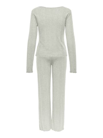ONLY Pyjamas Set "Cozy" in hellgrau