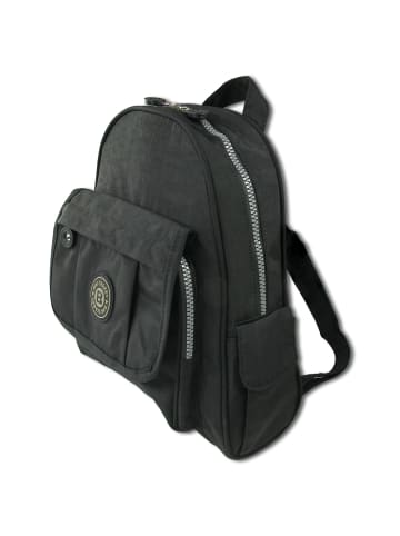 Bag Street Cityrucksack, Freizeitrucksack Nylon schwarz ca. 26cm breit ca. 30cm hoch