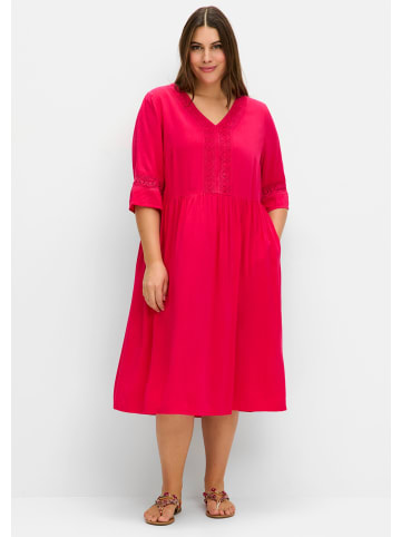 sheego A-Linien-Kleid in pink