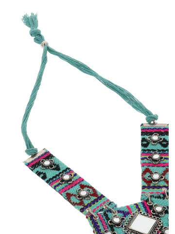 gaya Damen Halskette in Türkis Mehrfarbig