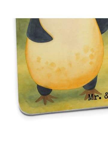 Mr. & Mrs. Panda Tassenuntersetzer Pinguin Luftballon Design mit... in Weiß