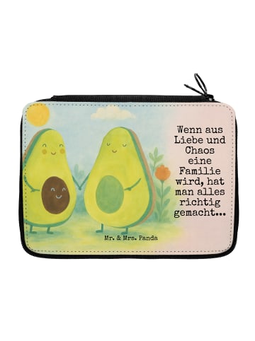 Mr. & Mrs. Panda Mäppchen Avocado Pärchen Design mit Spruch in Weiß