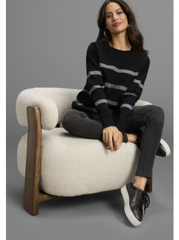 Laura Scott Strickpullover in schwarz glitzer