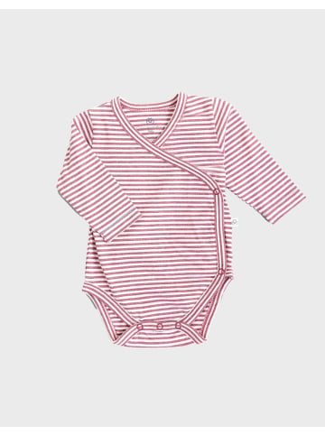 OrganicEra Baby Wickel-Langarmbody in Bordeaux Melange