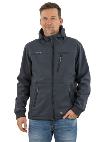 First B Softshelljacke "Albero", Funktionsjacke mit Fleecefutter in anthrazit