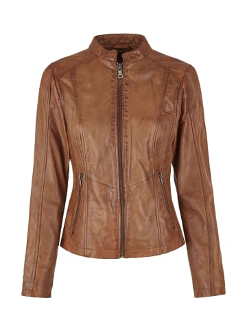 7eleven Lederjacke SEVIVIAN in Cognac