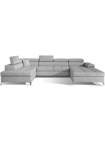 MF Design Eduard Recamiere Links in Grau -  (L) 205 x (B) 337 x (H) 88 cm