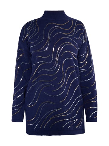 usha BLACK LABEL Damen Strick Pullover in Marine