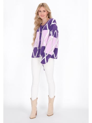 IZIA Women Cardigan in violet lilac