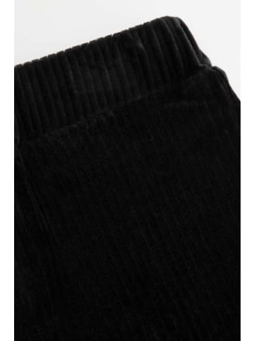 Coccodrillo Cord-Leggings mit langem Hosenbein in schwarz