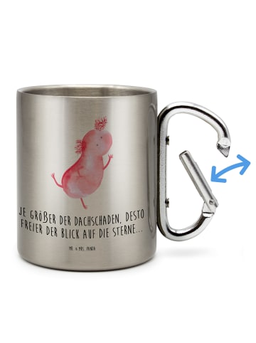 Mr. & Mrs. Panda Isolierbecher Axolotl Tanzen mit Spruch in Silber