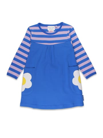 Toby Tiger Kleid mit Gänseblümchen Applikation in lila