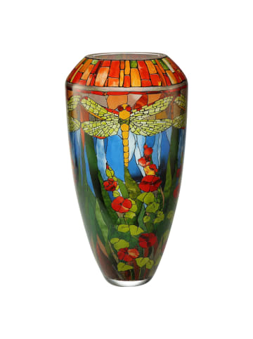 Goebel Vase " Louis Comfort Tiffany - Libelle " in Bunt