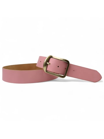 FRONHOFER Ledergürtel Messing in Old-Rose