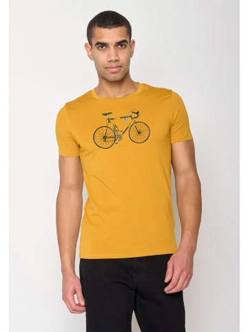 GreenBomb T-Shirt Bike Knut in Ocker