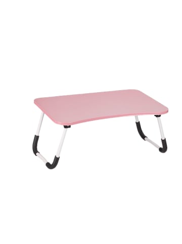relaxdays Laptoptisch in Pink - (B)63 x (H)26 x (T)40 cm