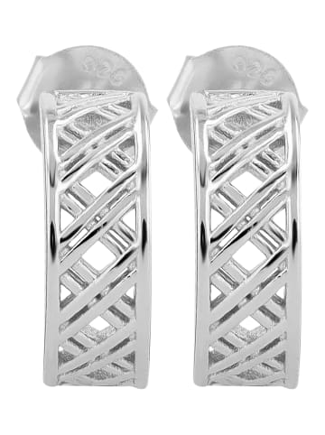 Adeliás Damen Ohrringe – Ohrstecker aus 925 Silber in silber