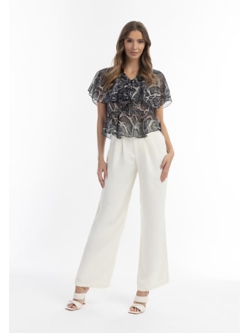 faina Damen Bluse in Schwarz Schlange