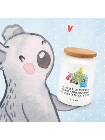 Mr. & Mrs. Panda Vorratsbehälter Weihnachten Smörle mit Spruch in Weiß