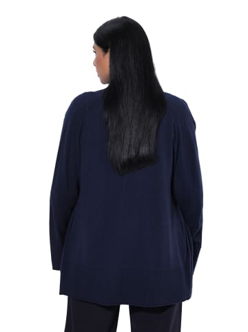 Ulla Popken Strickjacke in dunkles marine