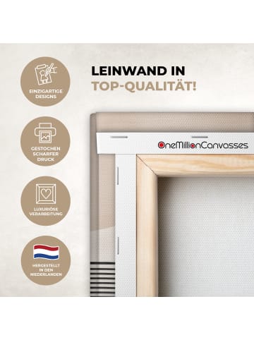 MuchoWow Leinwand Bilder Schwarz