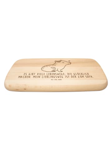 Mr. & Mrs. Panda Holzbrett Capybara Blume mit Spruch in Transparent