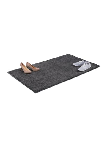 relaxdays Schmutzfangmatte in Schwarz/Grau - (B)150 x (T)90 cm