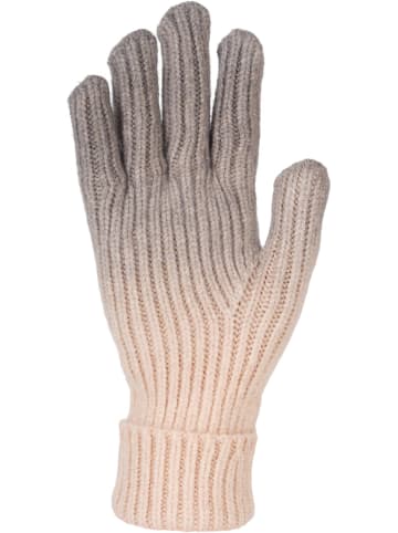 styleBREAKER Strickhandschuhe mit Farbverlauf in Grau-Beige