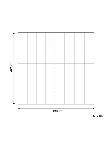 Beliani Bettdecke TELENO in Weiß - (W) 220 x (H) 5 x (L) 240 cm