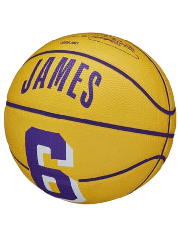 Wilson Wilson NBA Player Icon LeBron James Mini Ball in Gelb