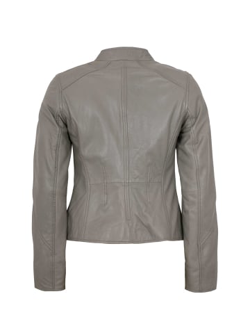 JILANI Lederjacke Lammnappa in Grau