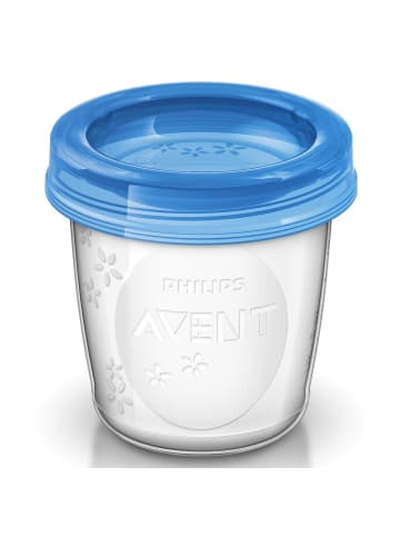 Philips Avent 22-tlg. Mehrwegbecher-Set für Muttermilch SCF618/10 in blau