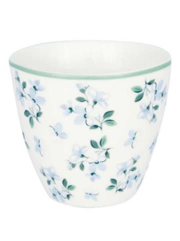 Greengate Latte Cup Becher ALAIA Weiß mit Blumen