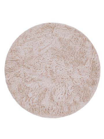 KADIMA DESIGN Hochflor Teppich Shaggy waschbar Unifarben Schlafzimmer in Creme