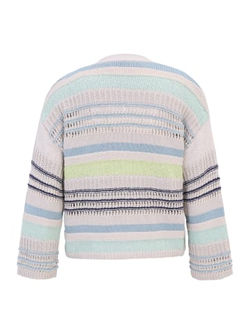 CARTOON Strick-Cardigan mit Color Blocking in Beige/Blau