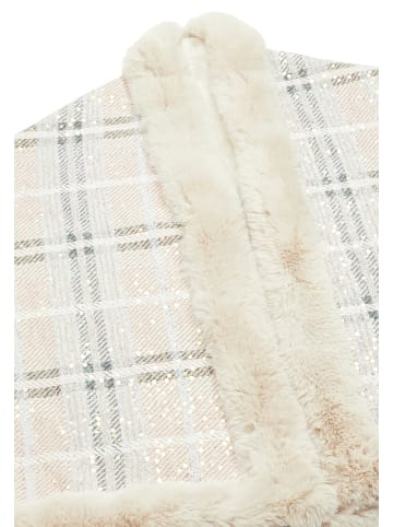 osha Damen Poncho in Beige Mehrfarbig