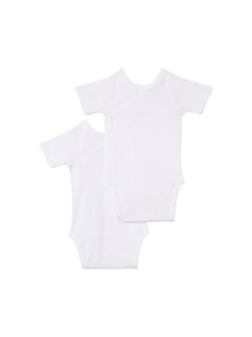 PETIT BATEAU 2er-Pack Bodys kurzarm in Weiß