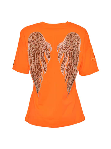 Roberto Geissini Cross-Wings T-Shirt Orange