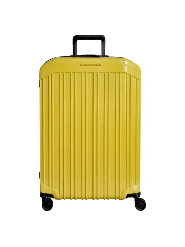 Piquadro PQ-Light Slim - 4-Rollen-Trolley M 69 cm in giallo canarino