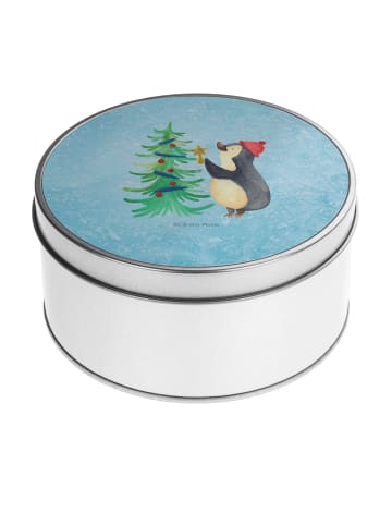 Mr. & Mrs. Panda Erinnerungsbox Pinguin Weihnachtsbaum ohne Spruch in Eisblau