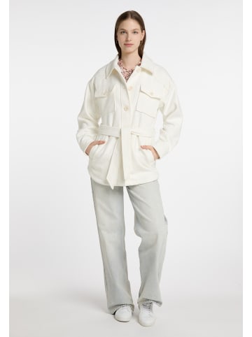 DreiMaster Damen Übergangsjacke Aus Wollgemisch in Wollweiss