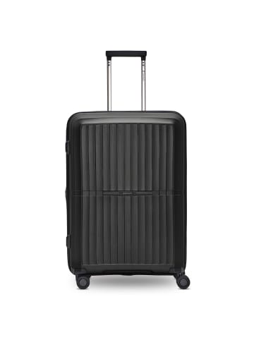 Pactastic Collection 01 4 Rollen Trolley M 67 cm mit Dehnfalte in black-metallic