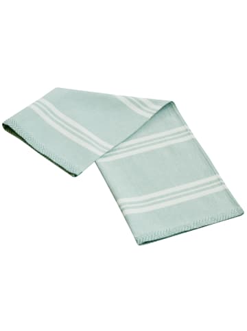 Framsohn 6er Set: Geschirrtuch Modern Kitchen Blockstreifen in Gruen - (L) 70 x (B) 50 cm