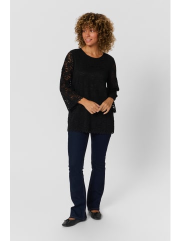 Cream Kurzarm-Bluse CRFika Loose fit in Pitch Black