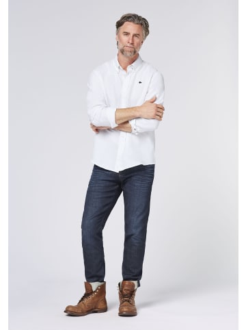 Colorado Denim Hemd mit Logostickerei in Weiß