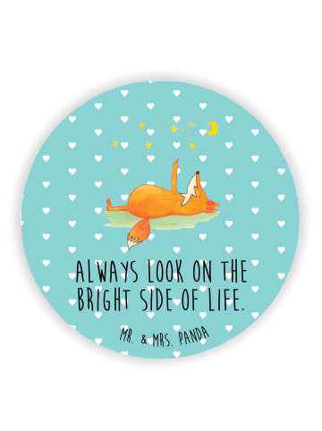 Mr. & Mrs. Panda magnet Fuchs Sterne mit Spruch in Türkis Pastell