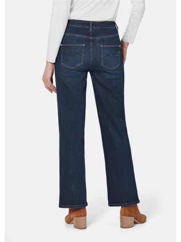 GOLDNER Kurzgröße:  Jeans Klassische Denimhose, dezente Waschung in dunkelblau