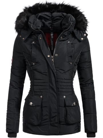 Marikoo Steppjacke Vanilla in Schwarz